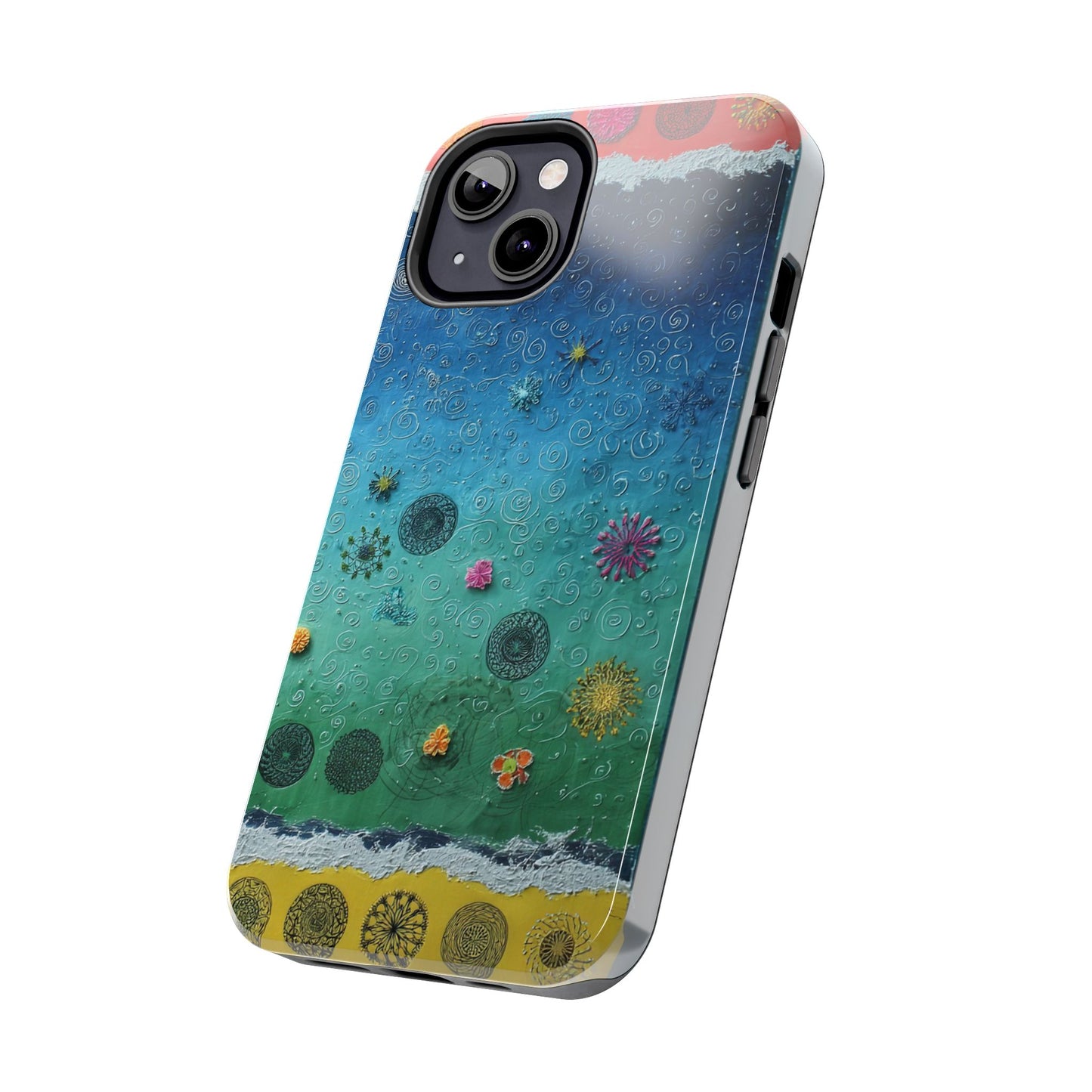 Vibrant Tough Phone Cases, Colorful Smartphone Accessories, Unique Phone Cover, Gift for Her, Artsy Tech Gear, Summer Vibe