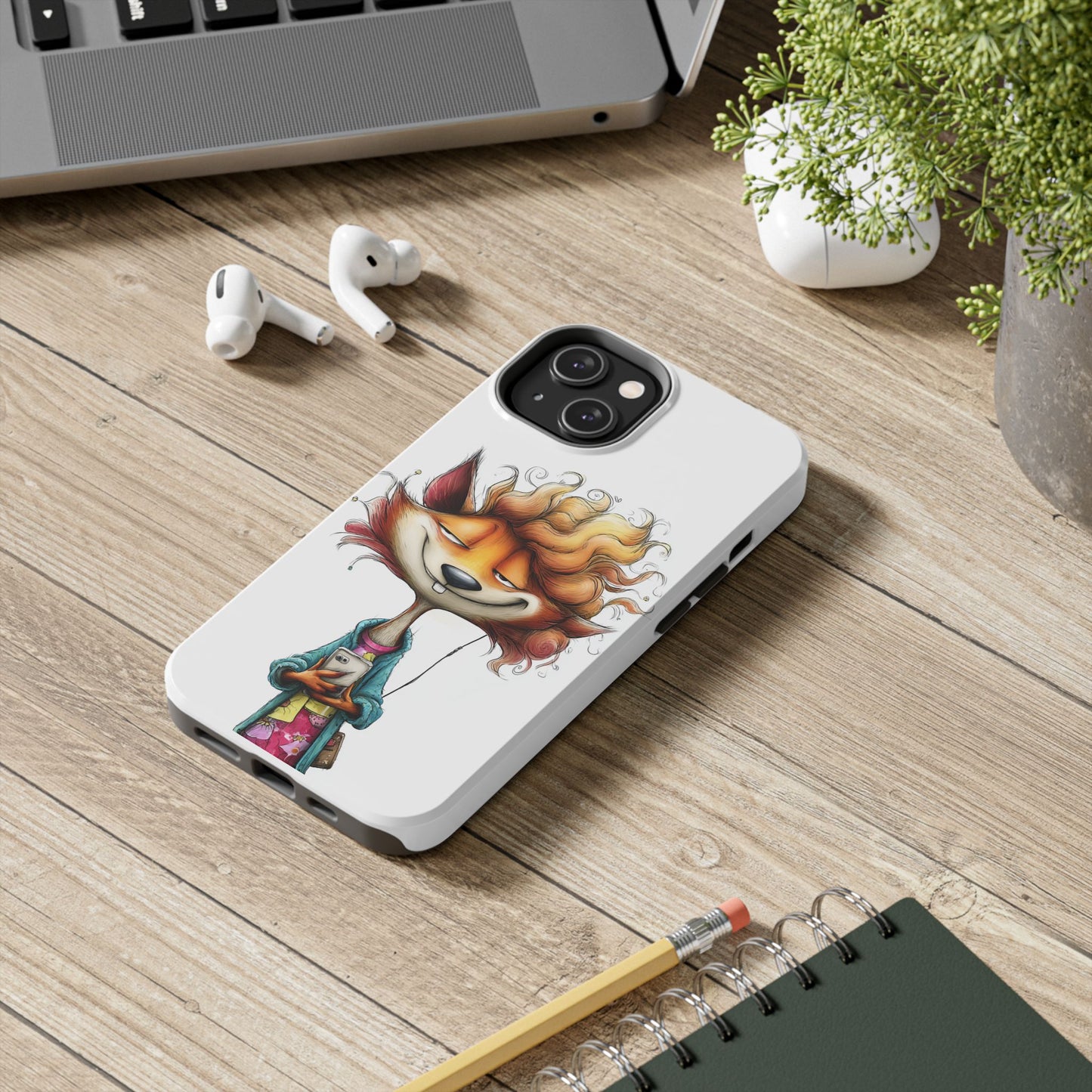 Quirky Fox Phone Case – Cute Animal Cover & Fun Gift for Teens