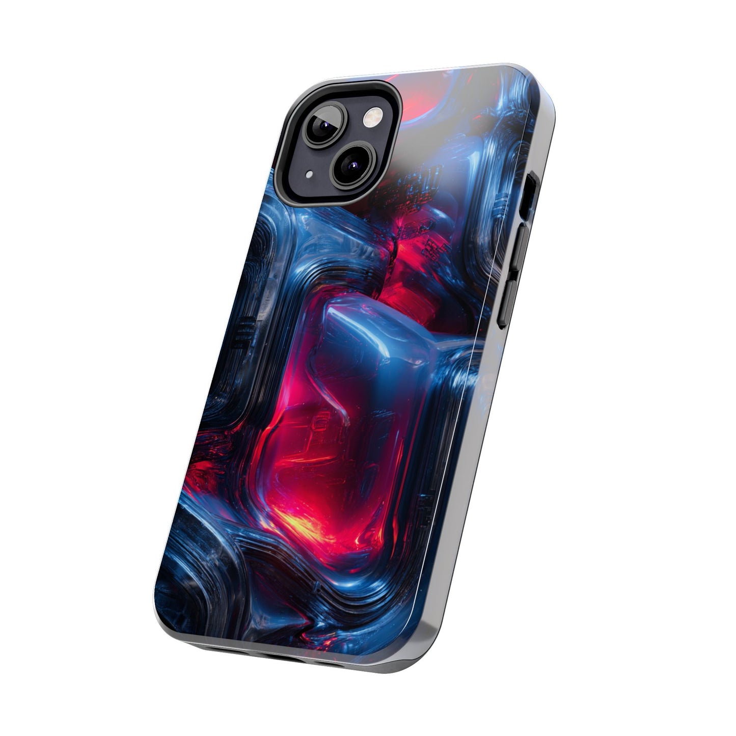 Futuristic Phone Case with Digital Art, Tough Phone Case, Cell Phone Cover, Tech Accessory, Modern Gift for Men and Women