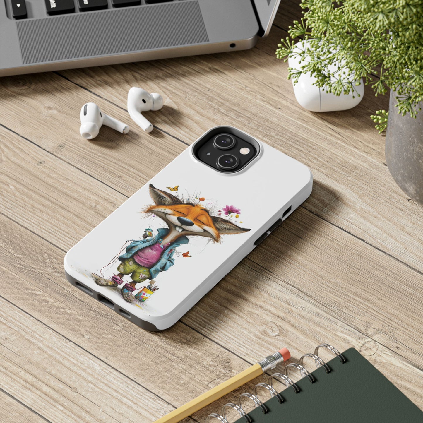 Whimsical Fox Tough Phone Case | Cute Animal Cover by Skipper