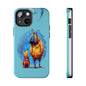 Whimsical Dog-Themed Tough Phone Case for Pet Lovers