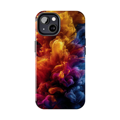 Vibrant Abstract Tough Phone Case | Bold Colorful Art Cover, Custom Stylish Accessory for Tech Lovers by Skipper
