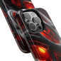 Red Spiderweb Tough Phone Case, Durable Cell Phone Cover, Unique Gift for Tech Lovers, Stylish Protection, Trendy Accessories