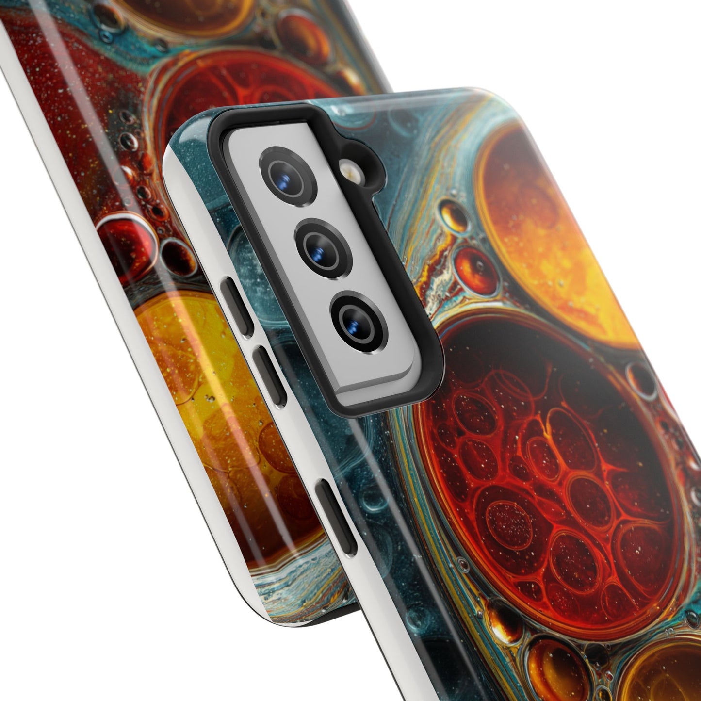 Vibrant Abstract Tough Phone Case - Durable Protection with Artistic Design