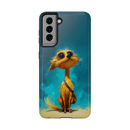 Whimsical Dog Art Tough Phone Case - Durable and Stylish Protection for Pet Lovers