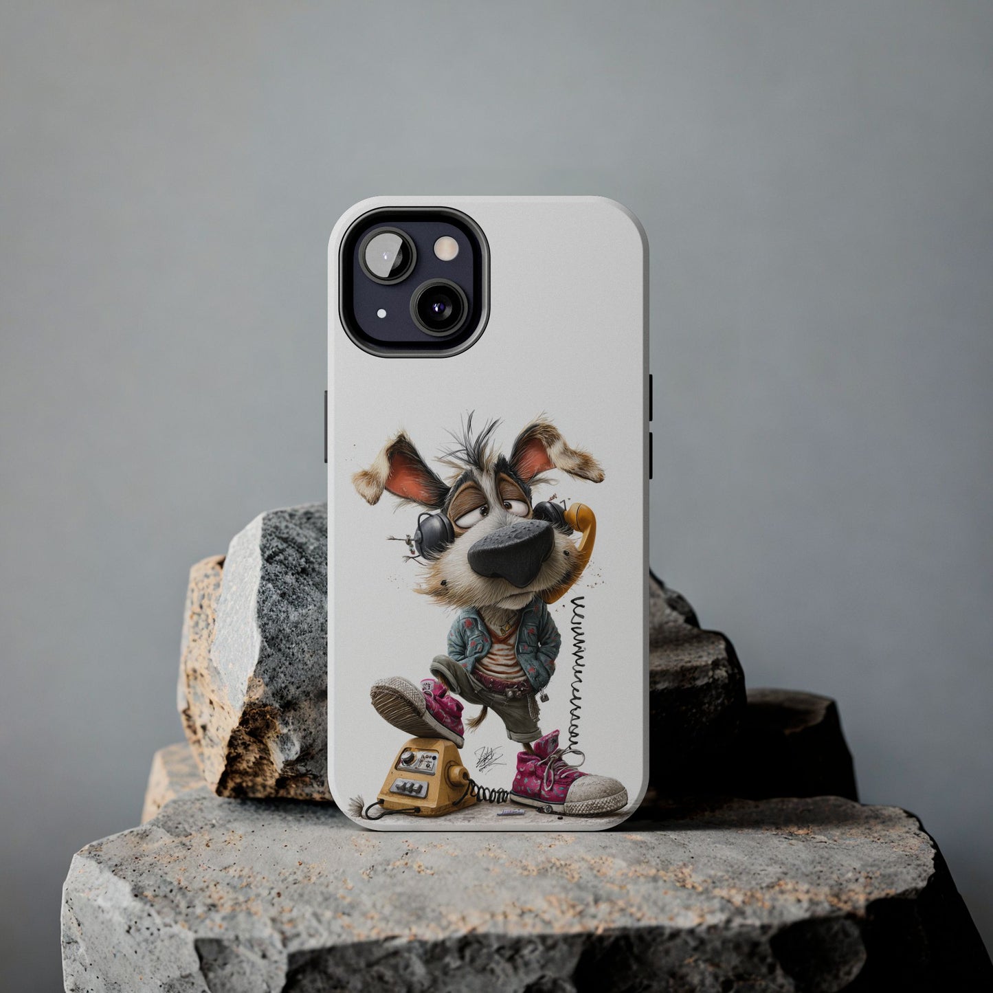 Whimsical Dog Phone Case by Skipper – Tough Protection & Cute Art for Pet Lovers