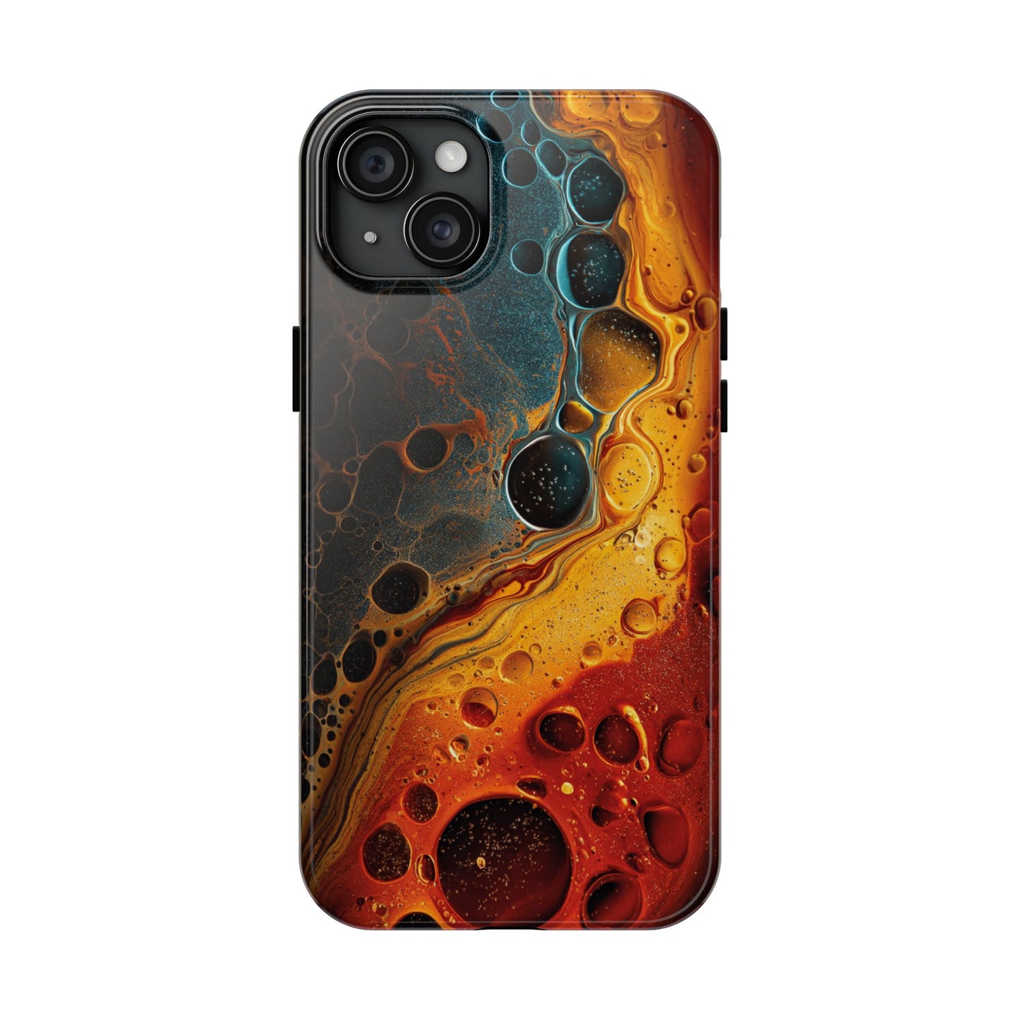 Abstract Lava Tough Phone Case - Vibrant Protective Cover for Adventurous Souls