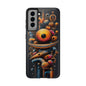 Unique Tough Phone Case with Abstract Art Design