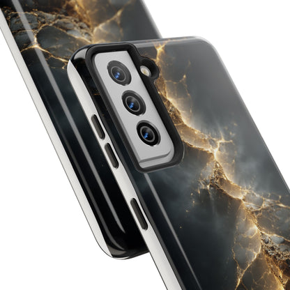 Majestic Marble Phone Case - Tough Protective Cover with Gold Veins