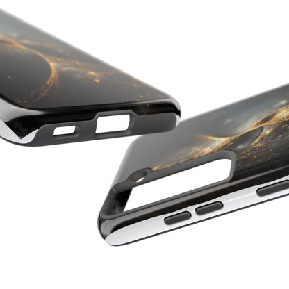 Galactic Elegance Tough Phone Case - Premium Protection for Cosmic Lovers