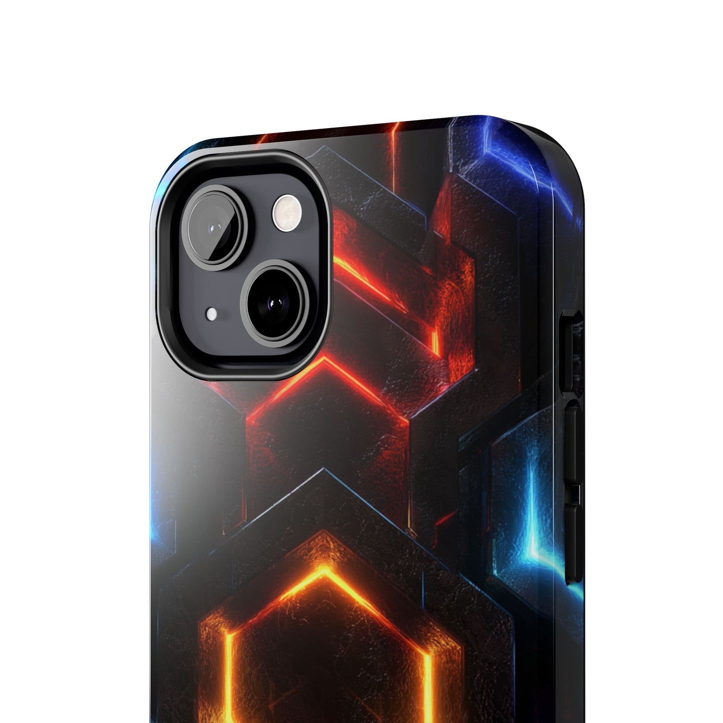 Portal Matrix Neon Nexus Phone Case - Dimensional Gateway Design by Artist Skipper | Premium Red Energy Phone Cover