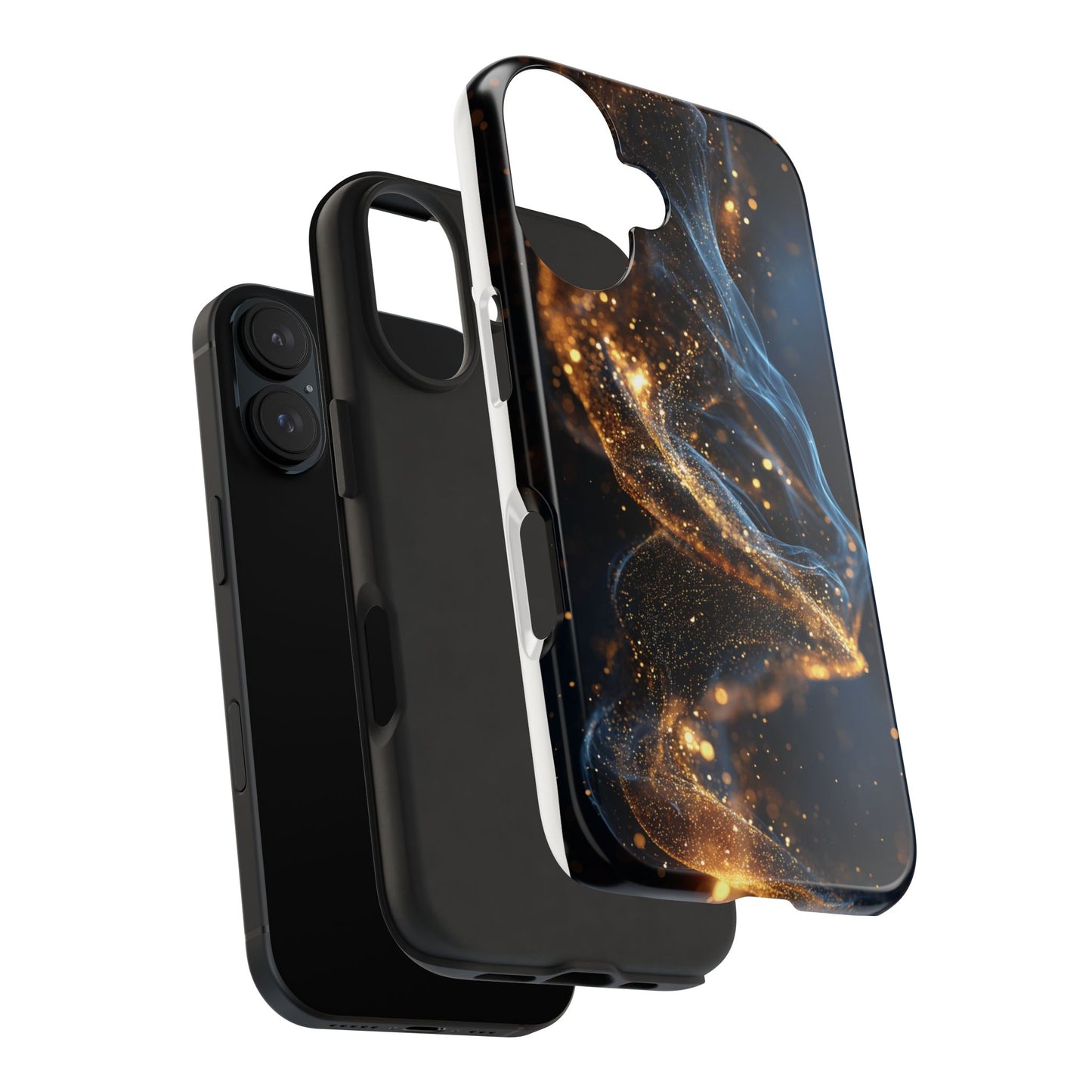 Elegant Gold Swirl Tough Phone Case – Durable & Stylish Protection for Your Device