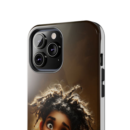 Whimsical Tough Phone Case with Playful Character Design