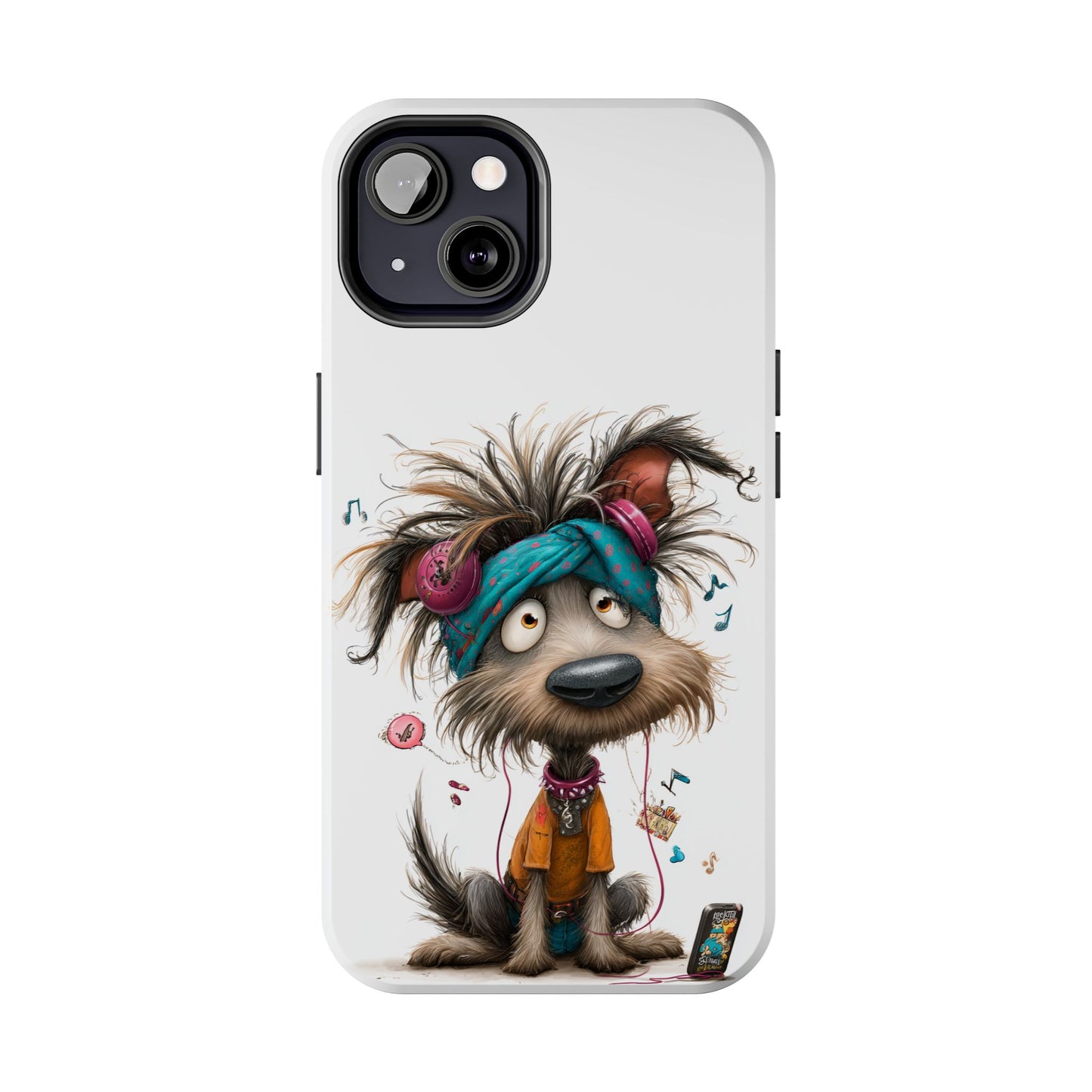 Whimsical Dog Art Phone Case, Tough Phone Cover, Funny Pet Lover Gift, Cute Animal Case, Unique Dog Lover Accessory by Skipper