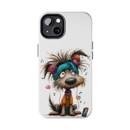 Whimsical Dog Art Phone Case, Tough Phone Cover, Funny Pet Lover Gift, Cute Animal Case, Unique Dog Lover Accessory by Skipper