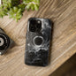 Cosmic Black Hole Tough Phone Case | Sleek Sci-Fi Protection, Unique Art Accessory for Tech Lovers by Skipper
