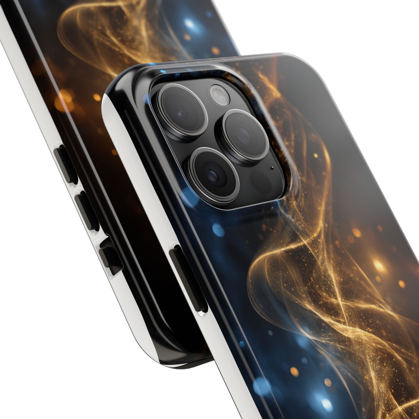 Stylish Tough Phone Cases with Sparkling Swirls Design