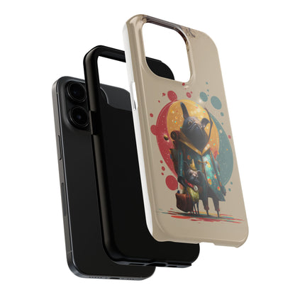 Whimsical Pet-Inspired Tough Phone Case - Perfect for Animal Lovers