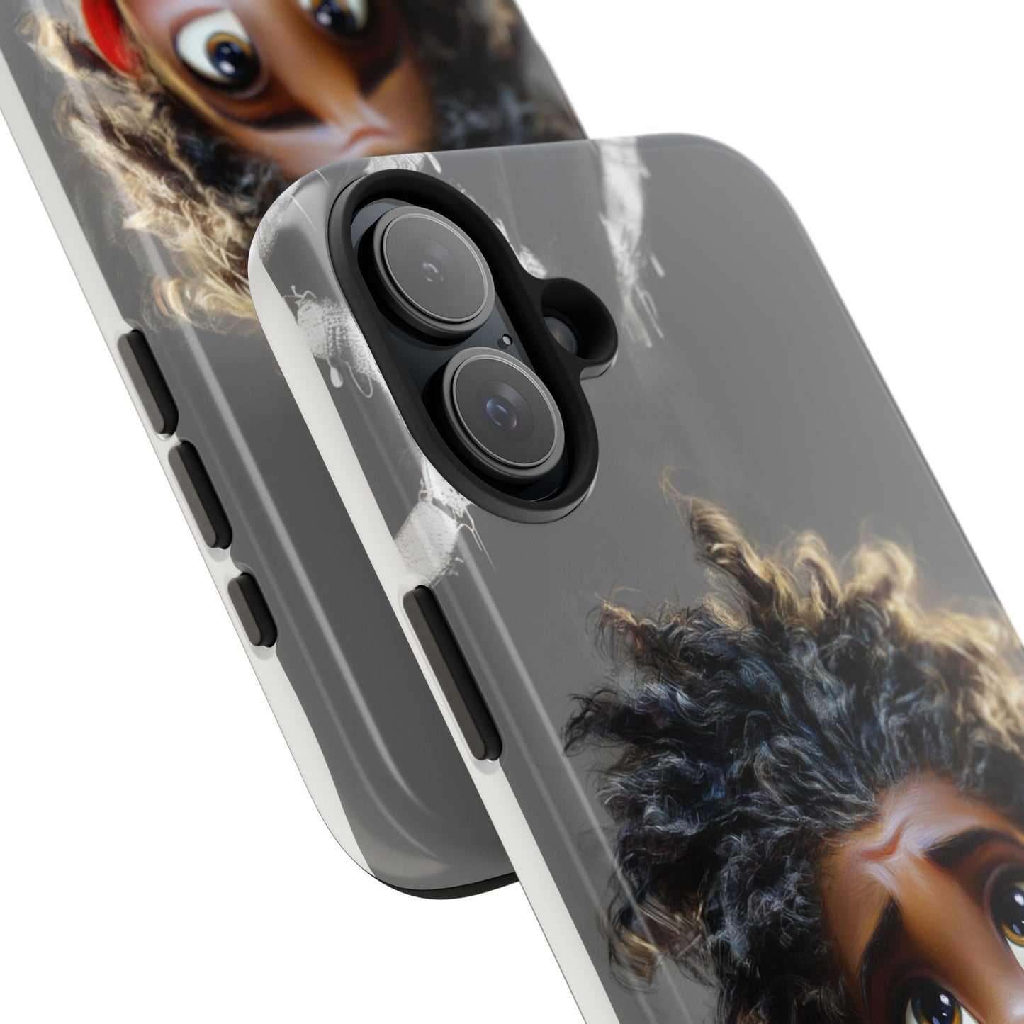 Whimsical Tough Phone Case - Artistic Design for Kids and Tweens