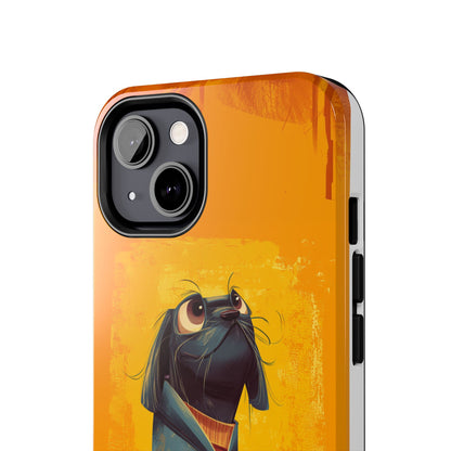 Fun Dog Art Tough Phone Case - Durable Pet Lover Gift