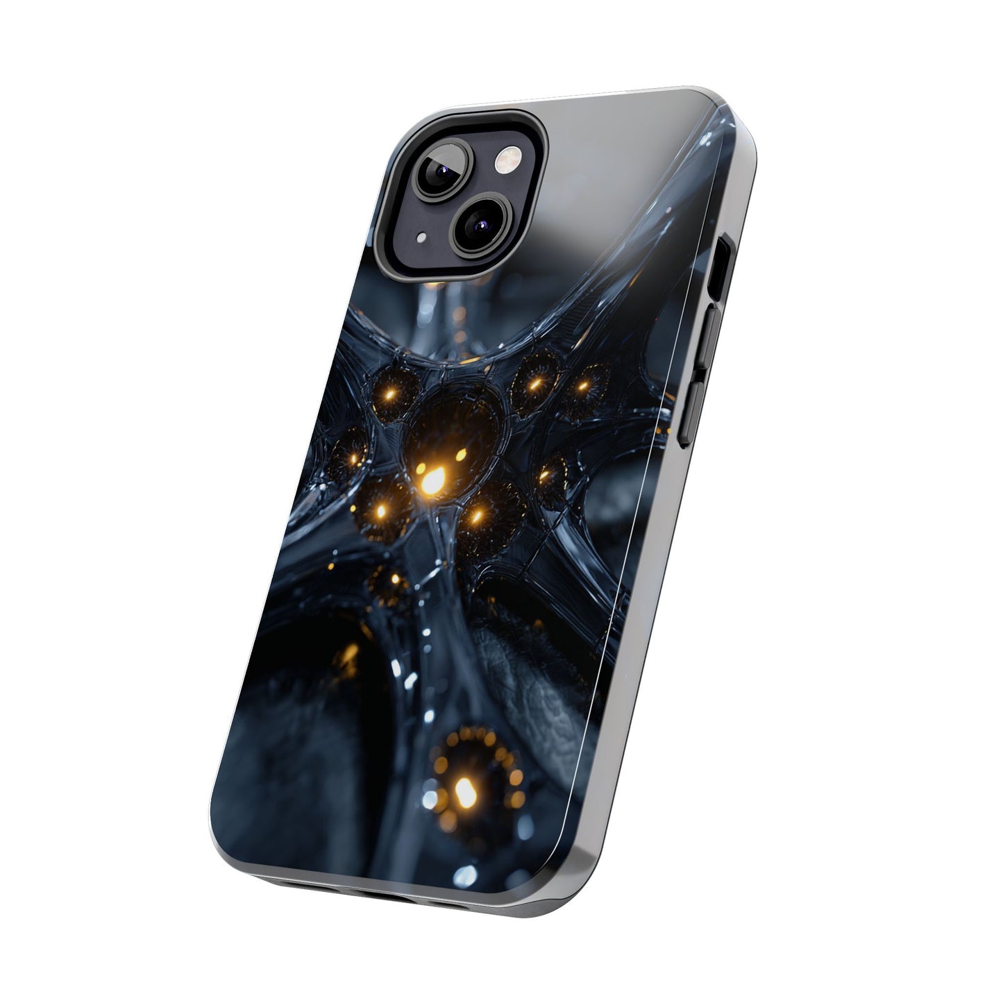 Unique phone protector featuring futuristic cosmic visuals