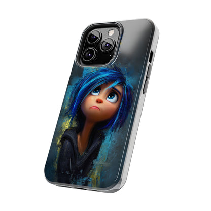 Unique Artsy Tough Phone Case – Emotional Abstract Design for Creative Souls