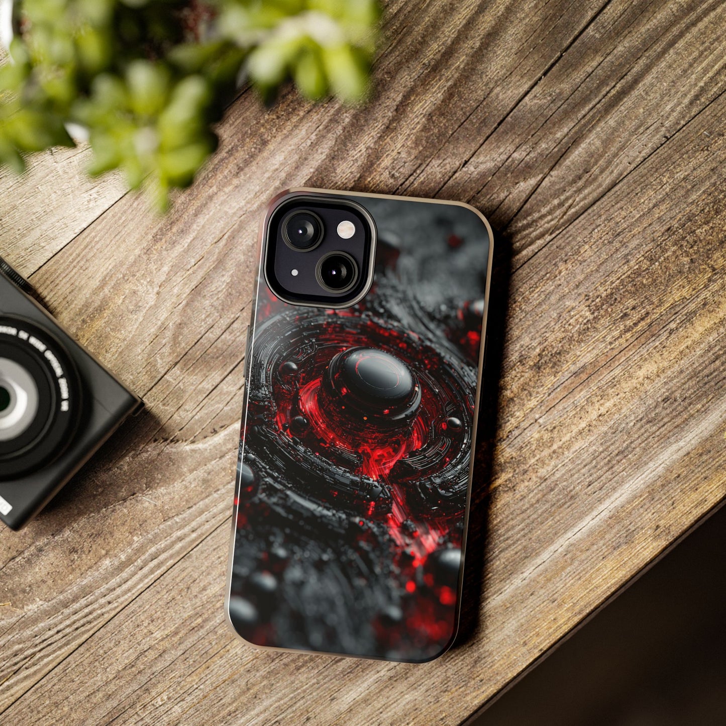 Dark Abstract Tough Phone Case | Durable Modern Phone Cover by Skipper | Unique Gift for Tech Lovers 2025
