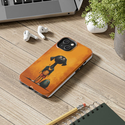 Cute Dog Art Tough Phone Case for Animal Lovers