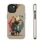 Whimsical Pet-Inspired Tough Phone Case - Perfect for Animal Lovers