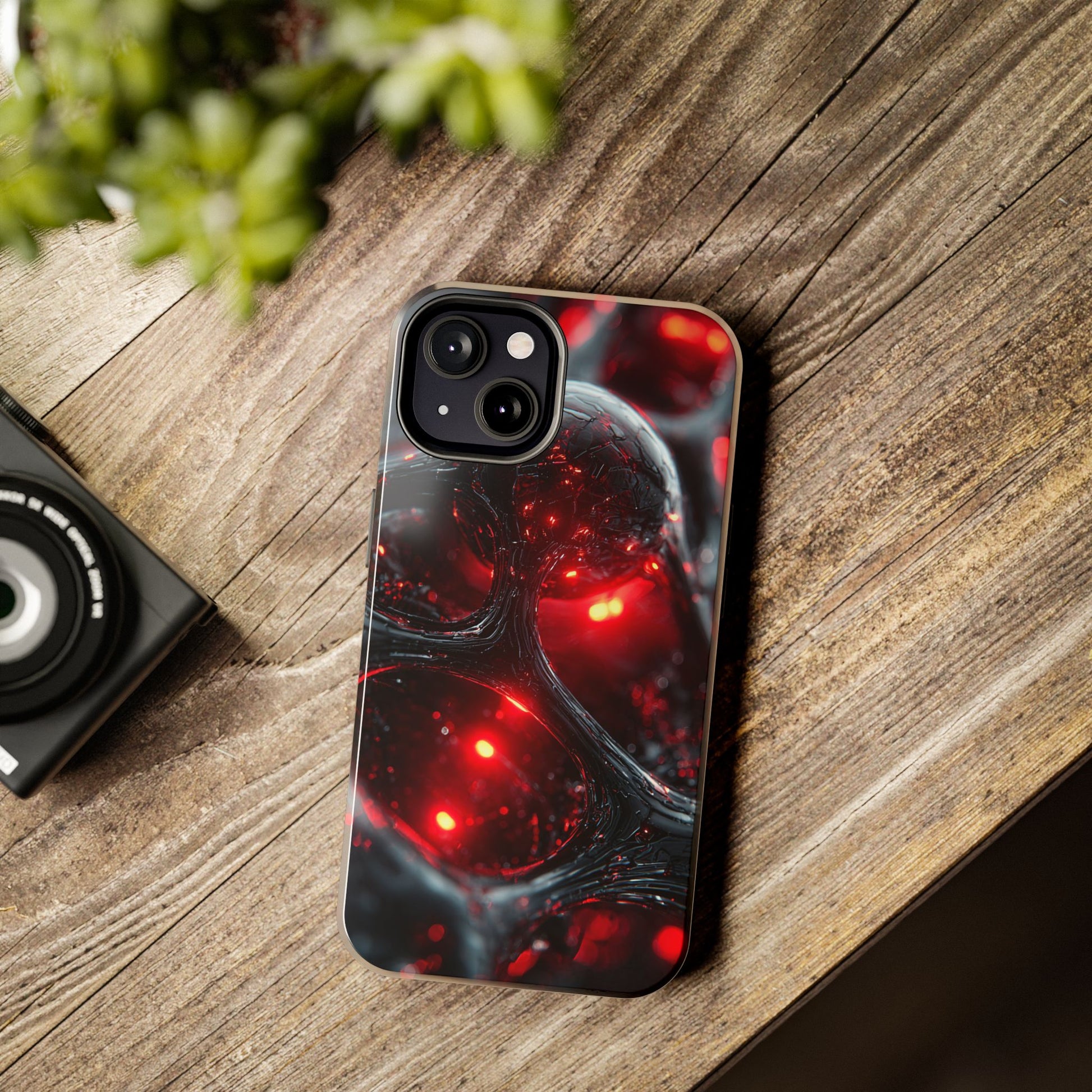 Tech gift idea: Bold Red Bubble Phone Case by Skipper in 2025 style