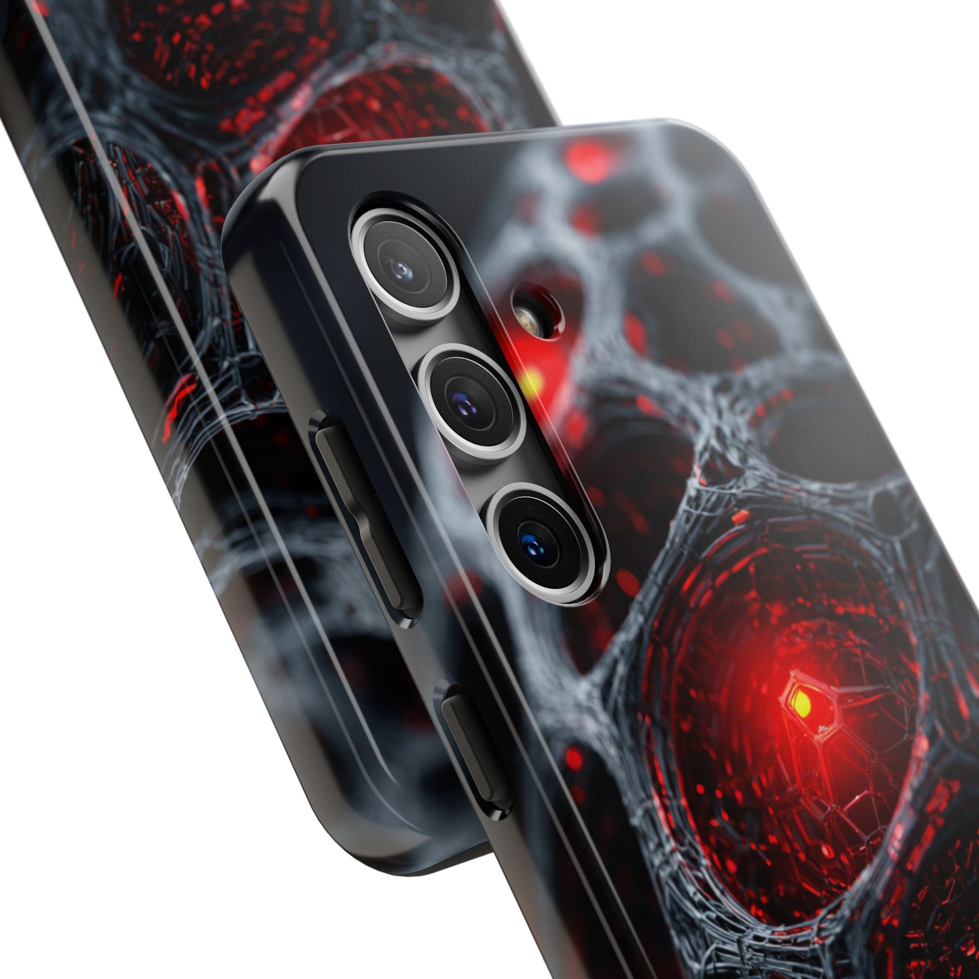 Eye-catching red design meets premium shock-absorbing technology.