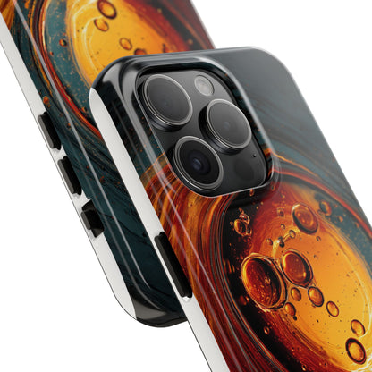 Vibrant Abstract Phone Case with Bubble Design - Tough & Stylish