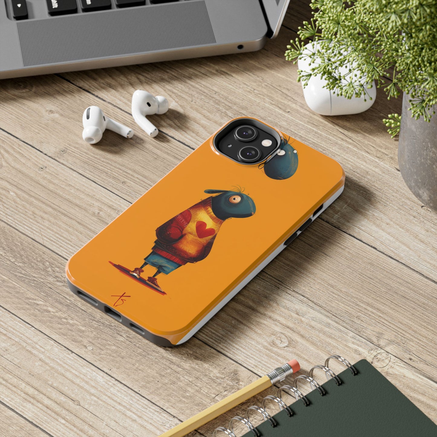 Cute Cartoon Tough Phone Case - Whimsical Sheep Design