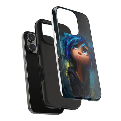 Unique Artsy Tough Phone Case – Emotional Abstract Design for Creative Souls