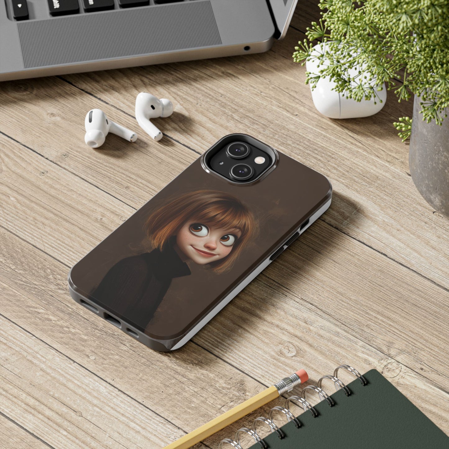 Cute Cartoon Character Tough Phone Case - Durable & Stylish Protection