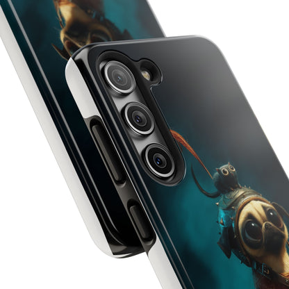 Cute Pug Adventure Tough Phone Case - Durable Protection for Pet Lovers