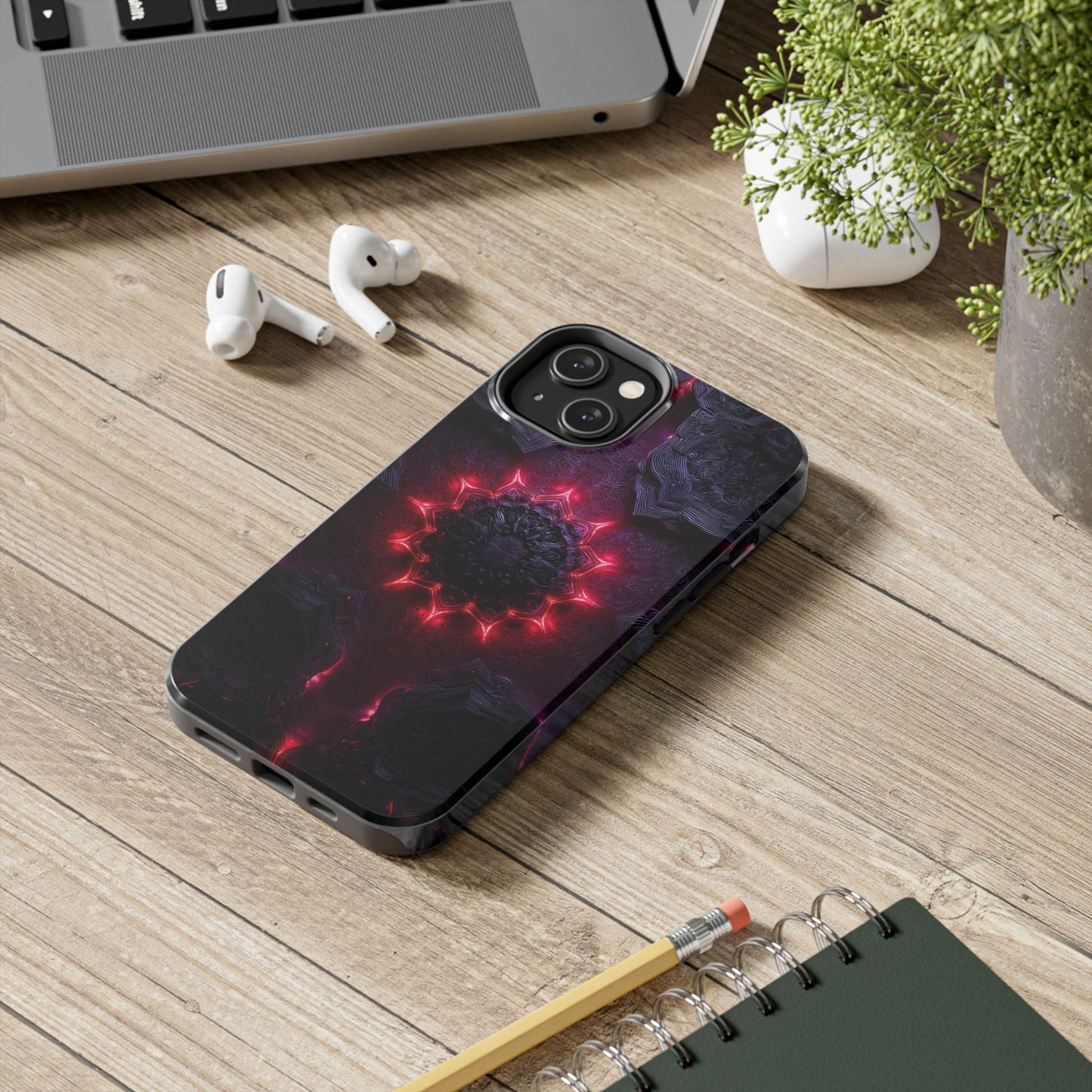 Solar Nexus Neon Nexus Phone Case - Stellar Core Energy Ring by Artist Skipper | Premium Space Tech Phone Cover