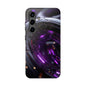 Shop Stylish Tough Phone Cases featuring Purple Glow Designs and dual-layer protection. Unique phone accessory and trendy tech gift idea.