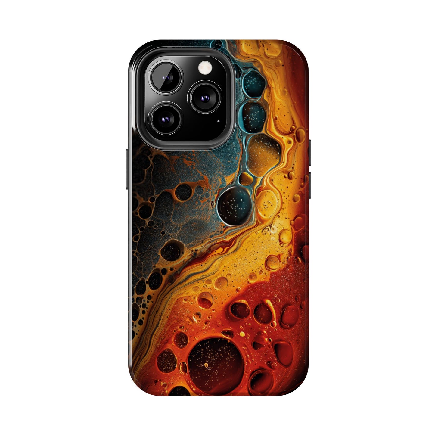 Abstract Lava Tough Phone Case - Vibrant Protective Cover for Adventurous Souls