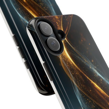 Stylish Tough Phone Case with Elegant Swirl Design