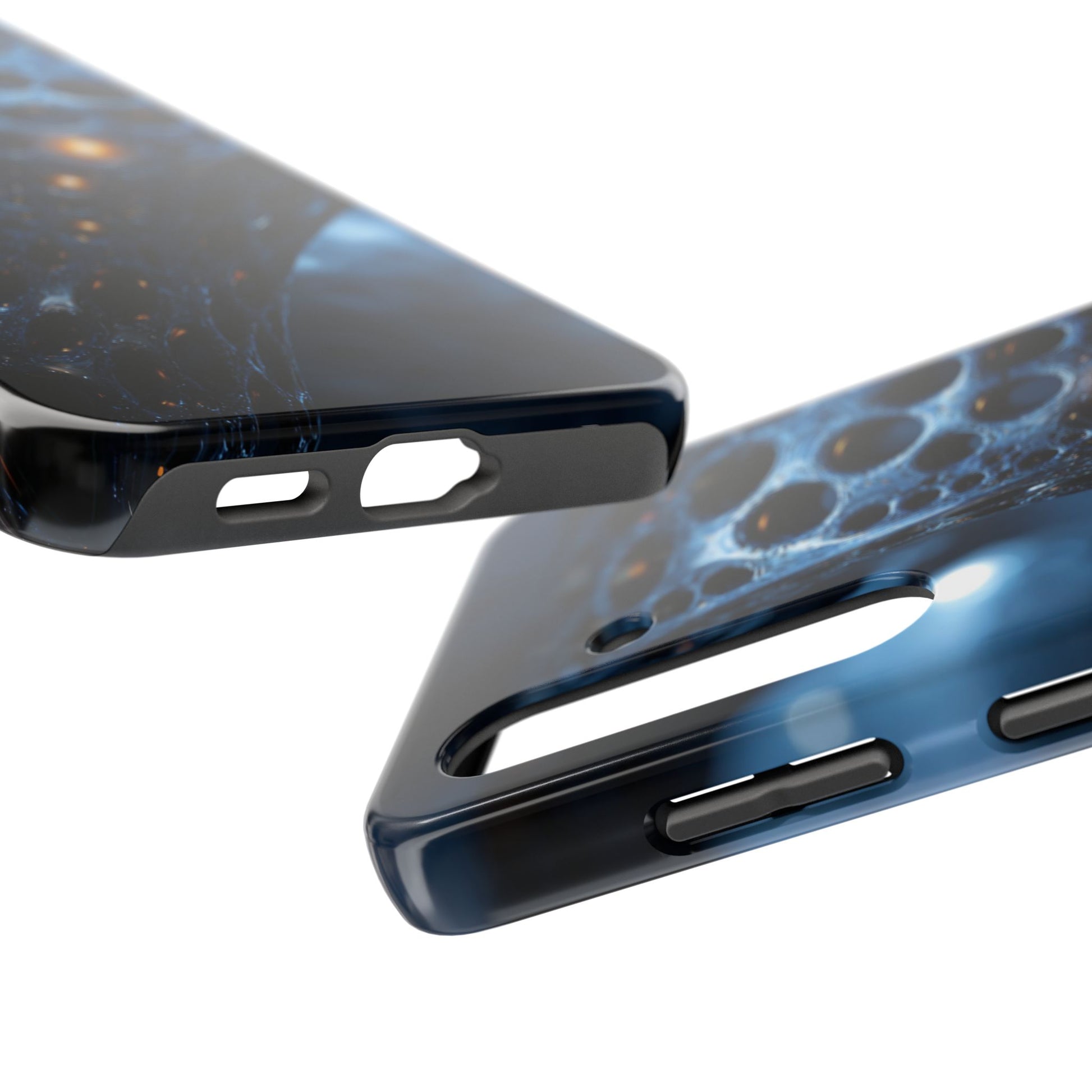 Eye-catching galaxy phone case with reliable, shock-resistant design.