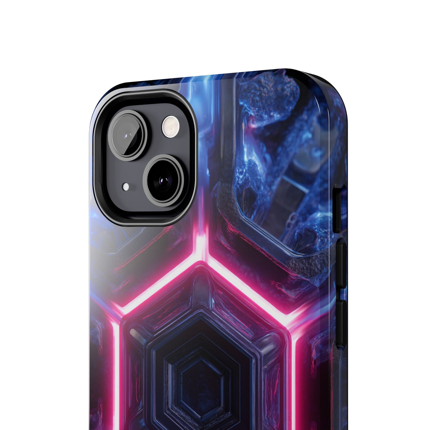 Cybernetic Core Neon Nexus Phone Case - Premium Futuristic Design by Artist Skipper | Glowing Orange Circuit Protection