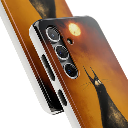 Whimsical Tough Phone Cases - Cat & Dog Design