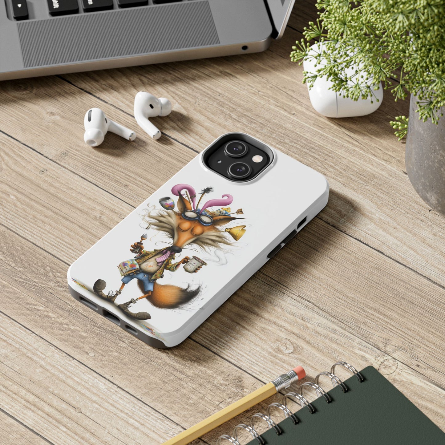 Whimsical Fox Phone Case – Playful Animal Design for Everyday Fun