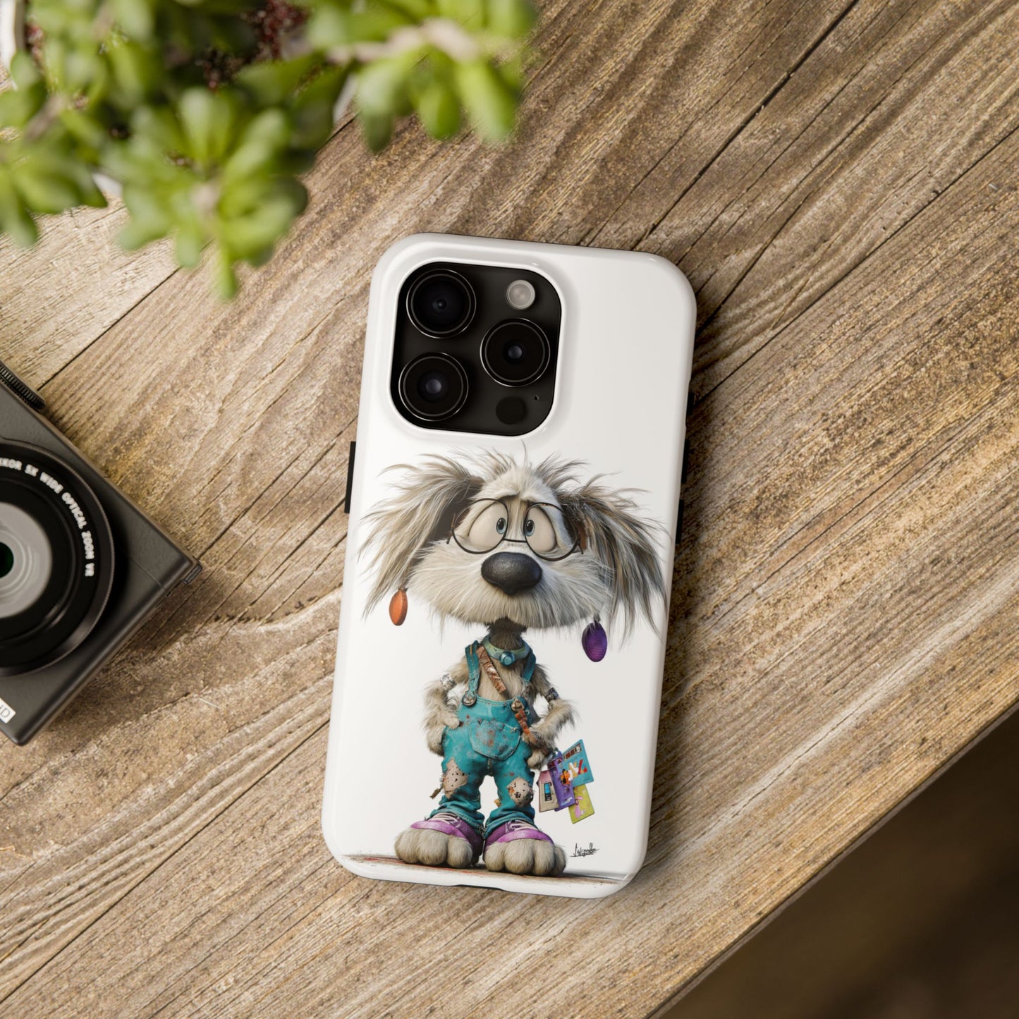 Cute Cartoon Dog Phone Case by Skipper – Premium Art Phone Case for Pet Lovers