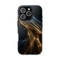 Stunning Gold Swirl Tough Phone Case - Stylish Protection with Elegance