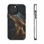 Stunning Gold Swirl Tough Phone Case - Stylish Protection with Elegance