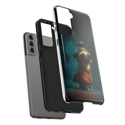 Cute Pug Adventure Tough Phone Case - Durable Protection for Pet Lovers