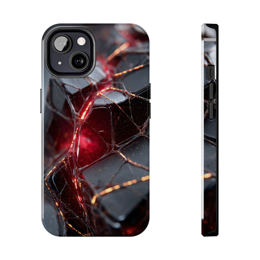 Edgy Tough Phone Cases with Dark Texture Design, Durable iPhone Covers, Unique Phone Accessories, Gift for Tech Lovers, Protective Cases