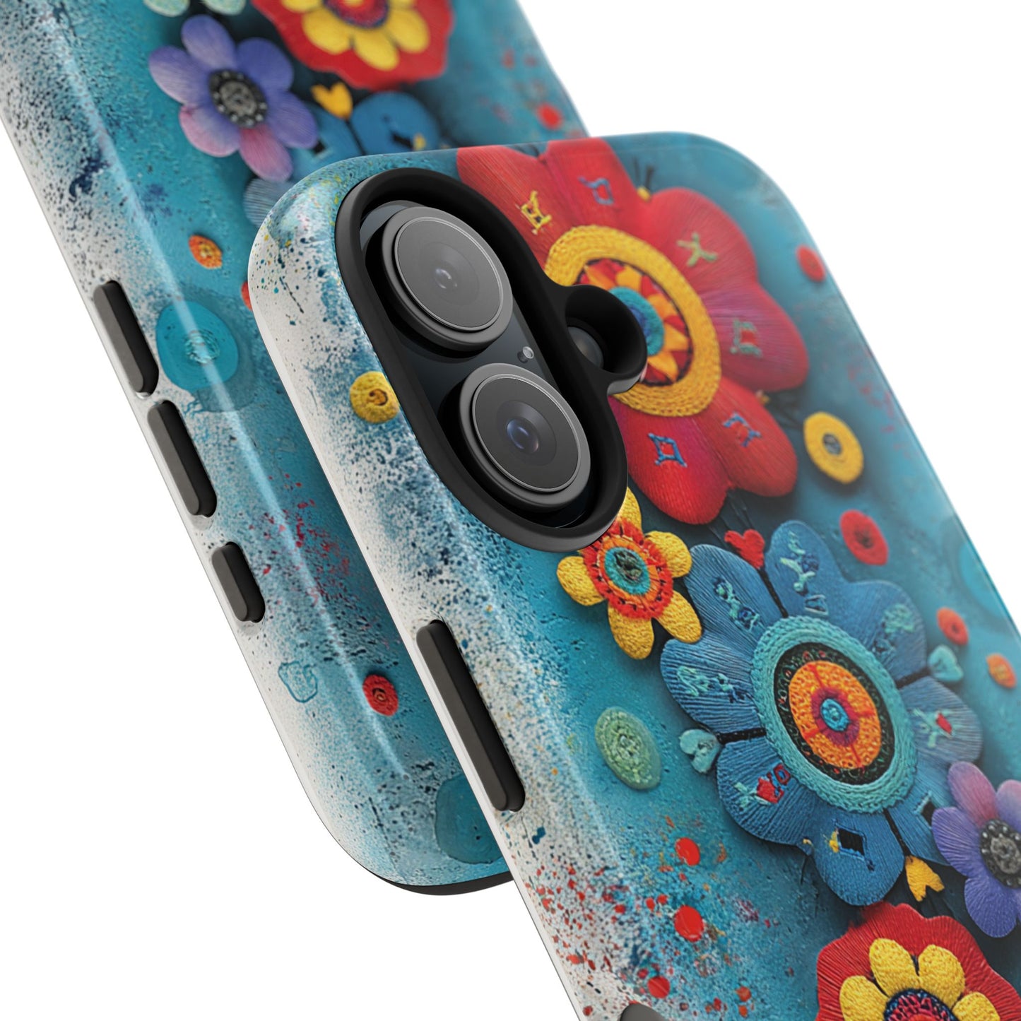Vibrant Floral Tough Phone Case | Flower Print, Durable Protection, Gift for Nature Lovers, Cute Accessories, Colorful Tech